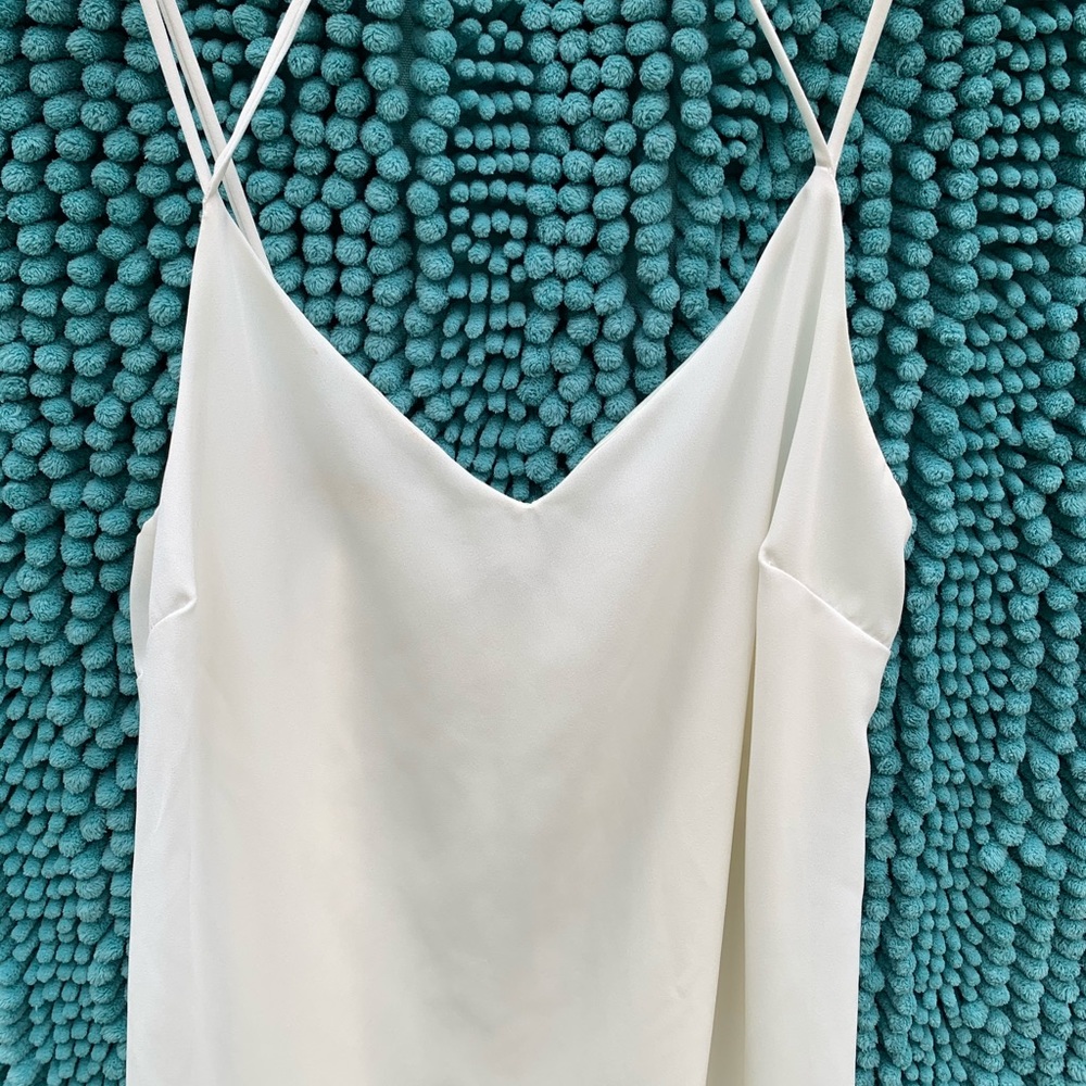 FINN & CLOVER White Spaghetti Strap Dress